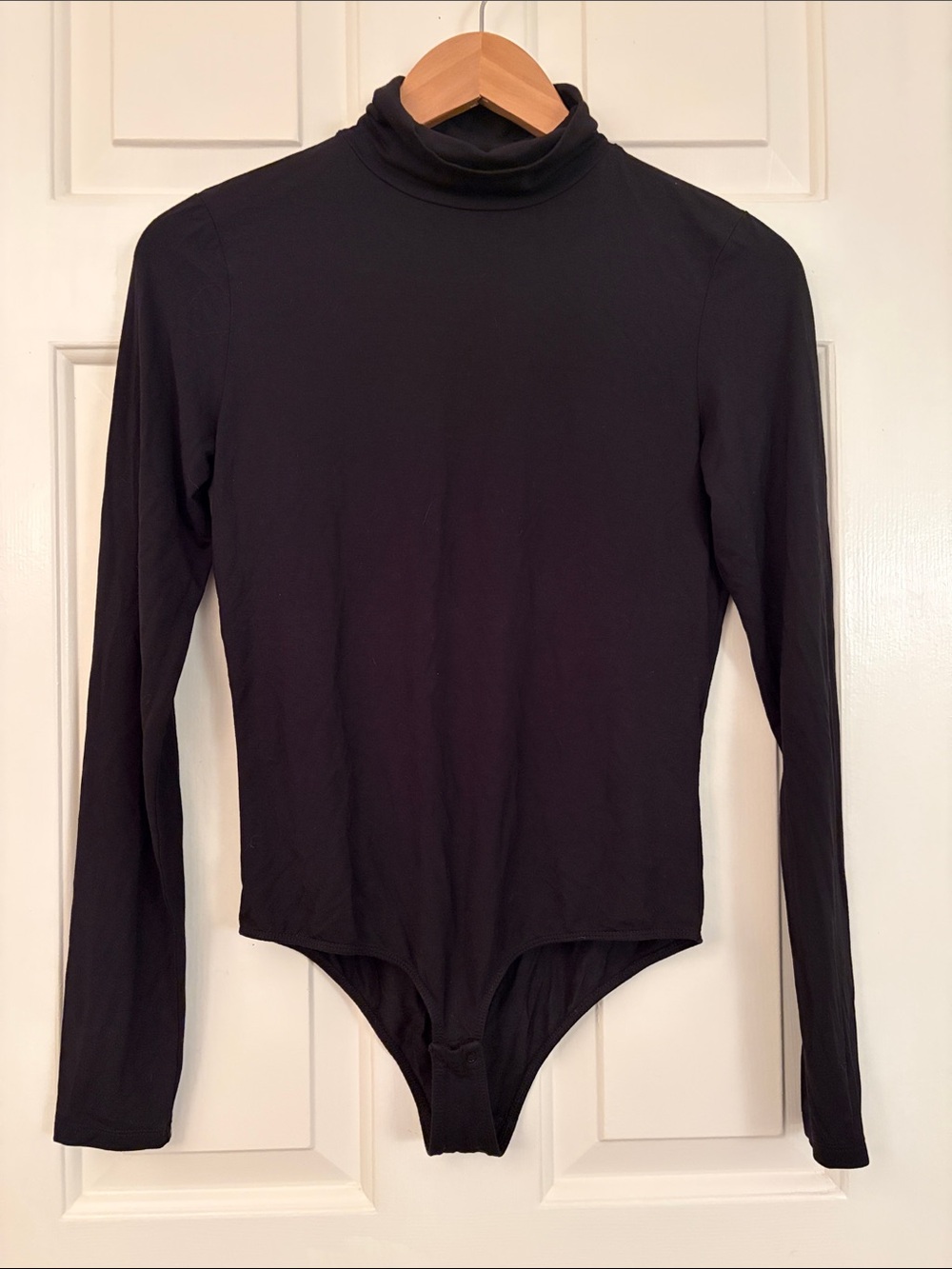 Contemporaine Simons Black Turtleneck Bodysuit Size S
